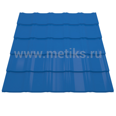 Металлочерепица Крона RAL 5005 (Сигнальный синий)