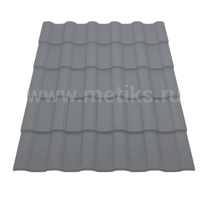 Металлочерепица Барса DEEP MATTE RAL 7024 (Серый графит)