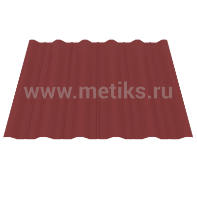 Профнастил HC44 RAL-3011 Красный