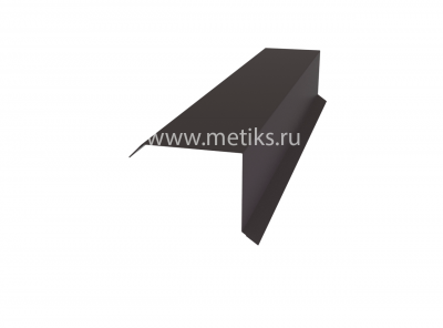 Планка ветровая RAL-8019 - 80х80